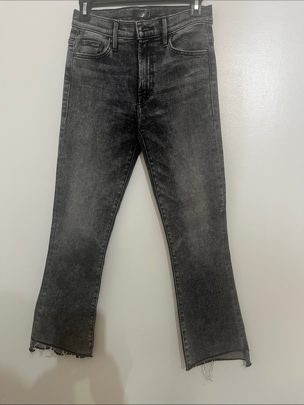 Mother The Insider Step Fray Train Stops- High Rise Jeans. - Picture 2 of 8